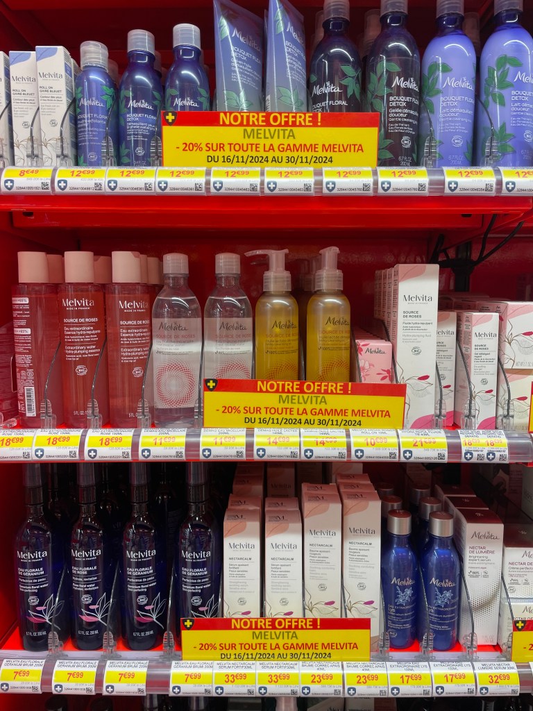 Kosmetika Melvita v lékárně