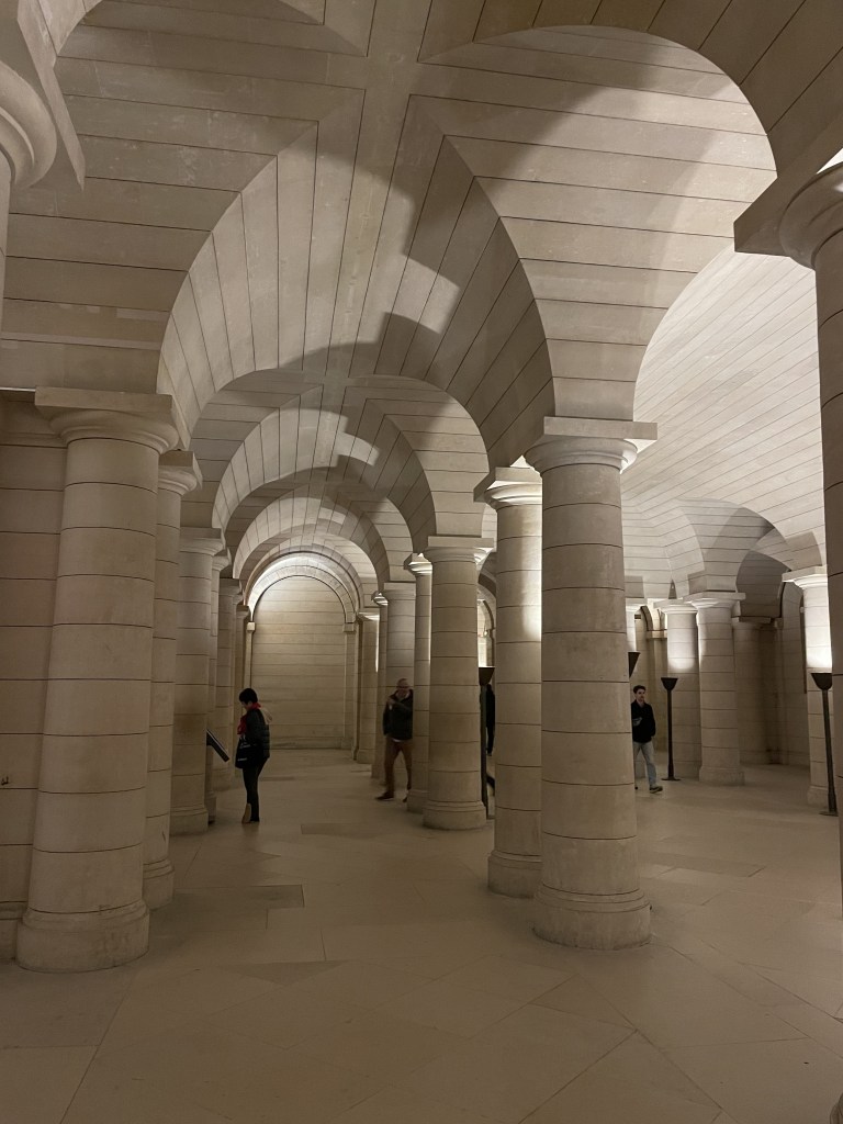 Chodby krypty v Panthéonu v Paříži