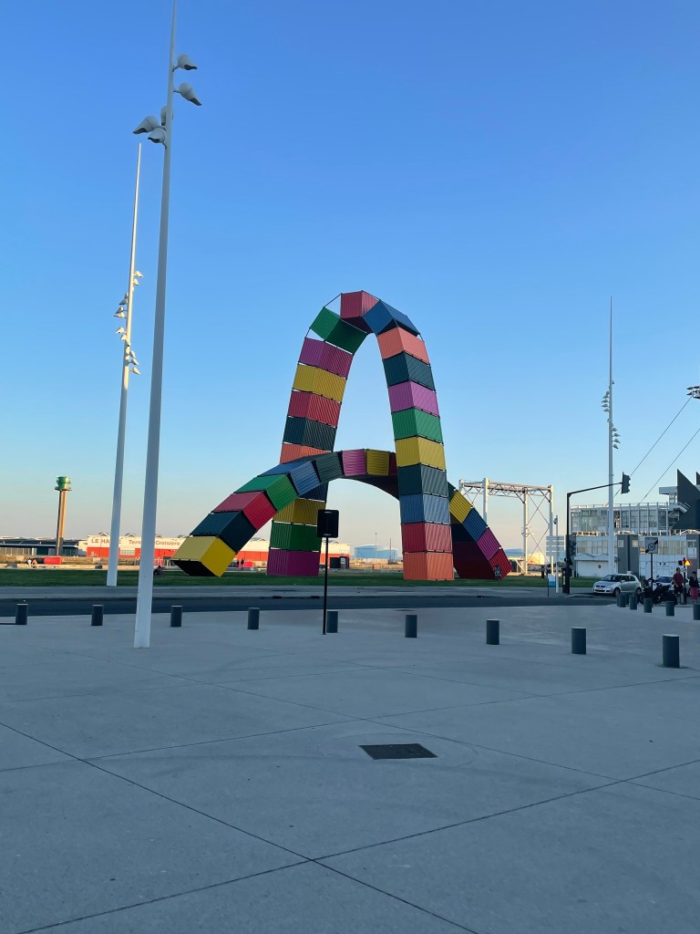 Přístav ve městě Le Havre v Normandii