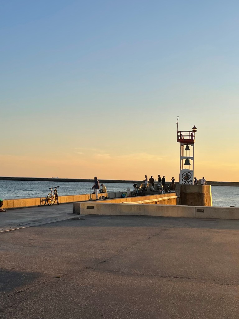 Přístav ve městě Le Havre v Normandii