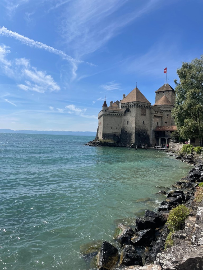 Vodní hrad Chillon v Montreux