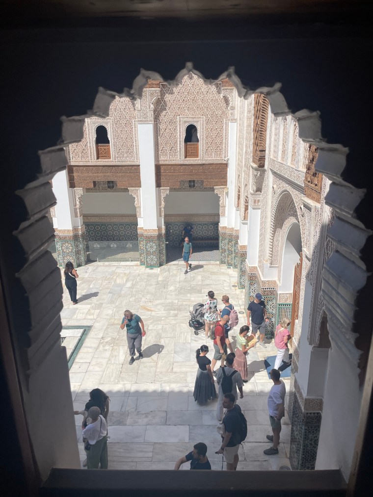 Nádvoří Médersy Ben Youssef
