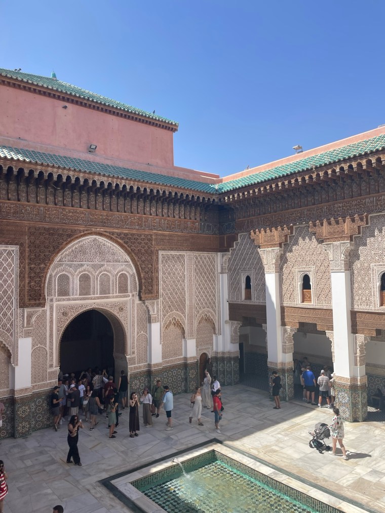 Nádvoří Médersy Ben Youssef